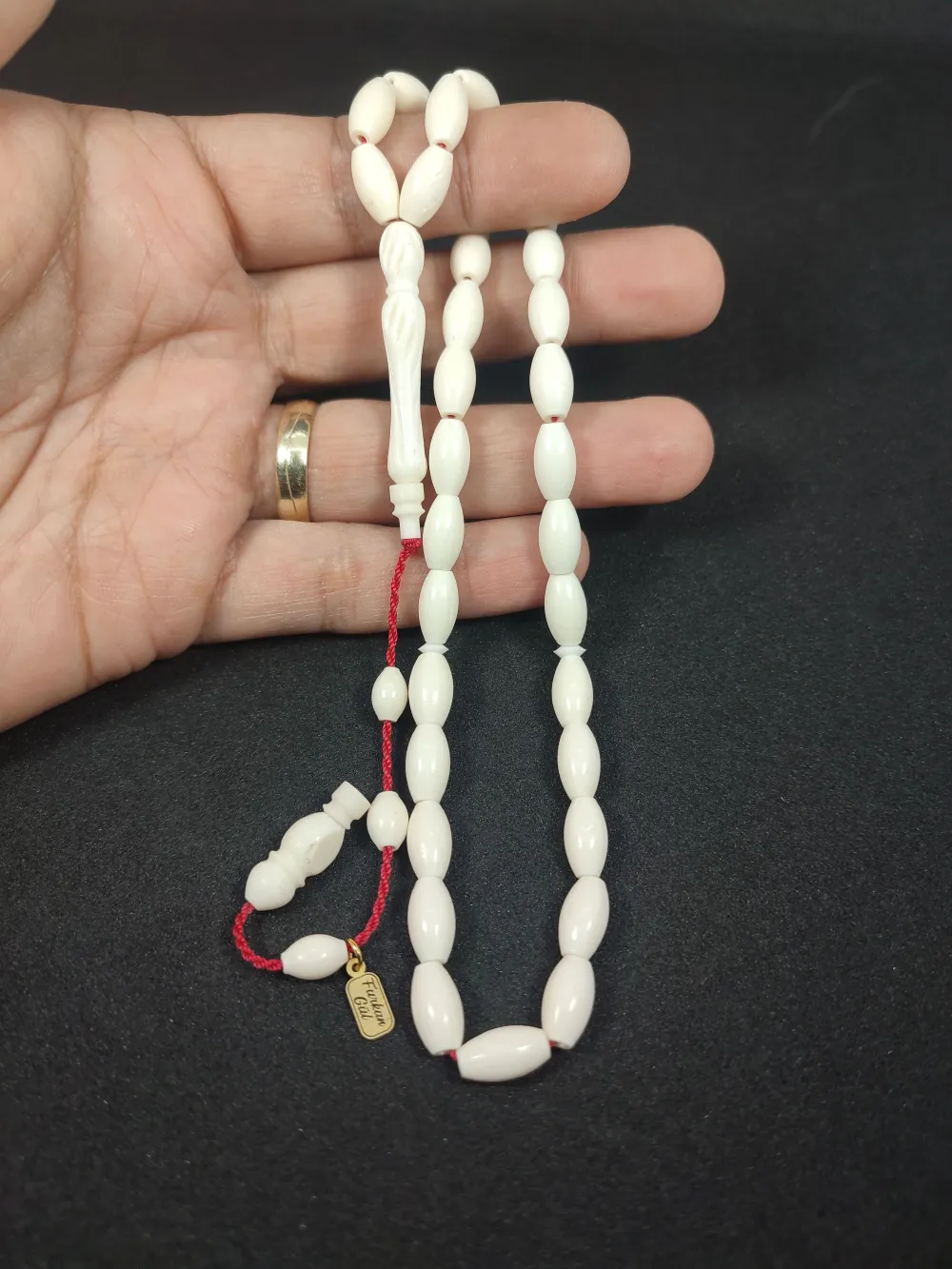 Furkan Gül Usta Eseri̇ İmame Kalem Oyma Naturel Deve Kemi̇ği̇ küçük resim 5