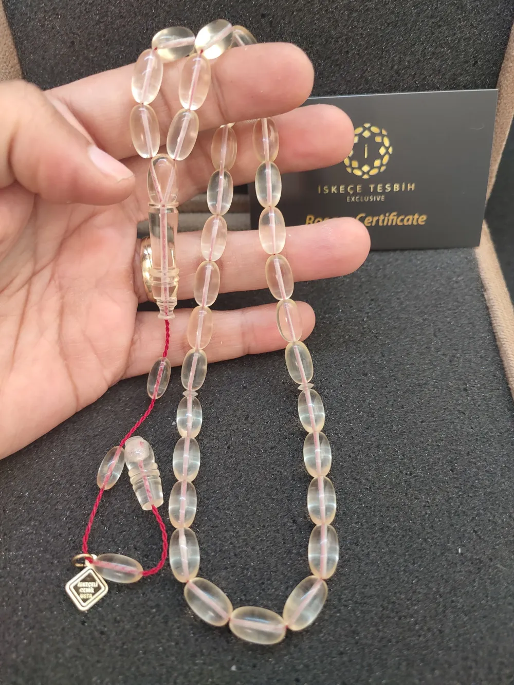 İskeçeli̇ Cemi̇l Usta Eseri̇ Vıp Kutulu 21.03 Gr. Ukrayna Damla Kehri̇bar küçük resim 4