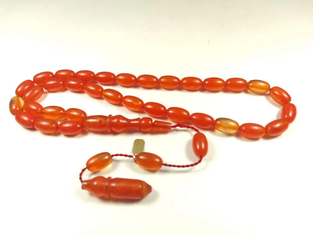 Furkan Gül Usta İşi̇ İmzalı Mühürlü  Sıkma Kehri̇bar küçük resim 2