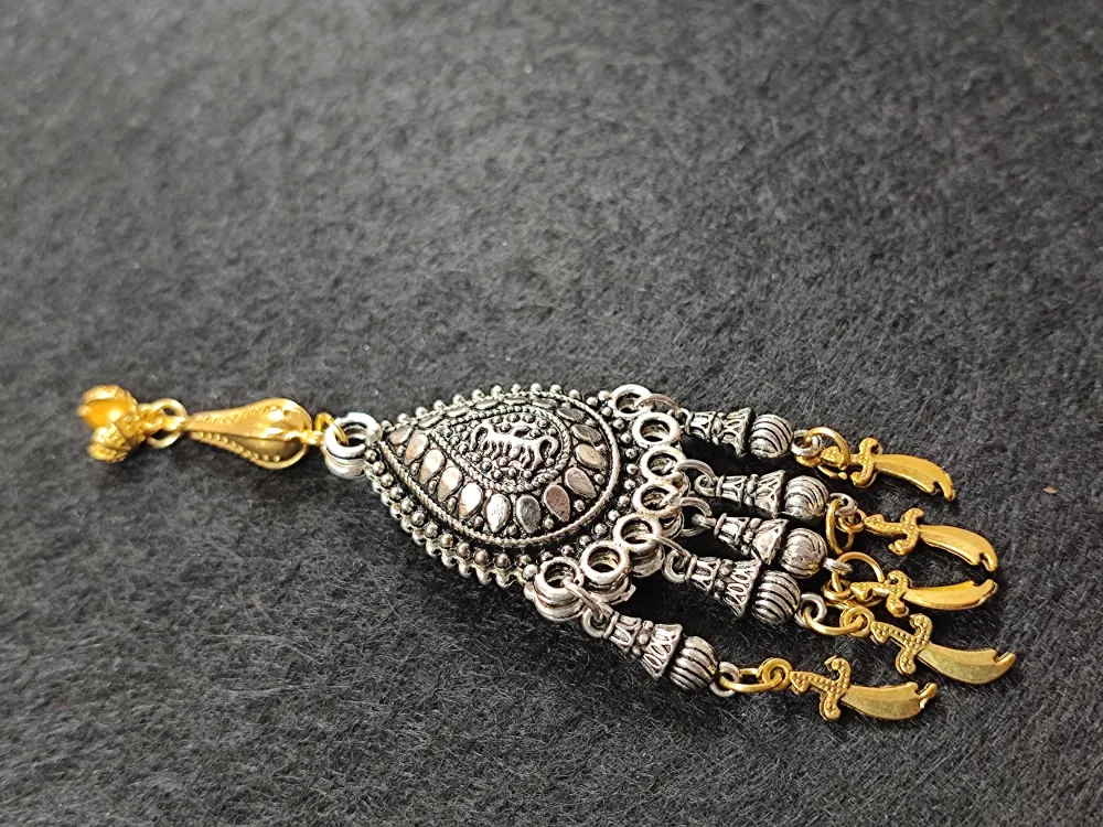 Usta İşçi̇li̇kli̇ Gümüş Kaplama Tesbi̇h Püskülü küçük resim 3