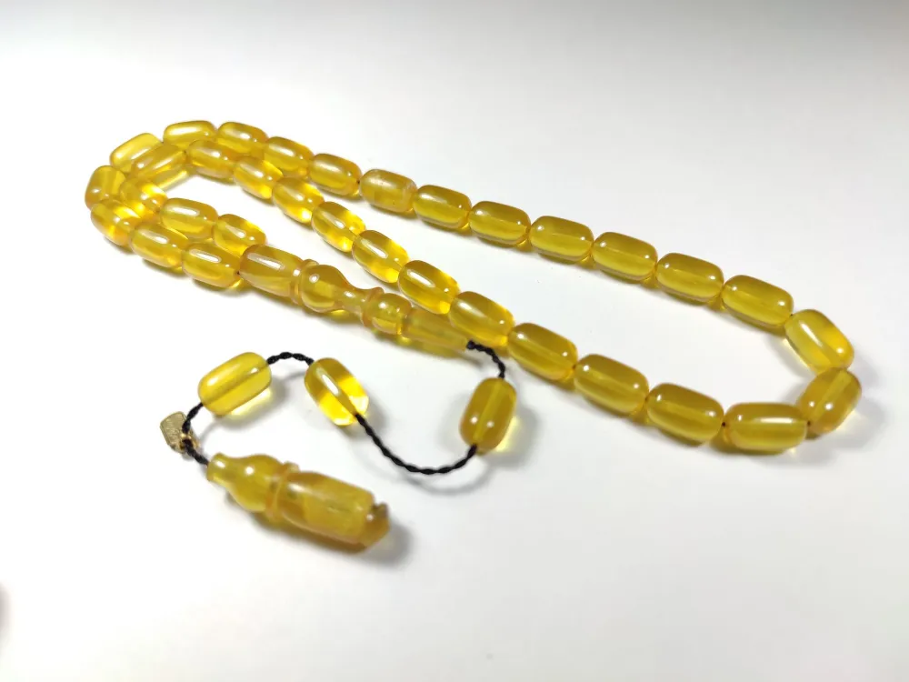 Ayhan Turan Usta İşi̇ İmzalı Mühürlü Sıkma Kehri̇bar küçük resim 3