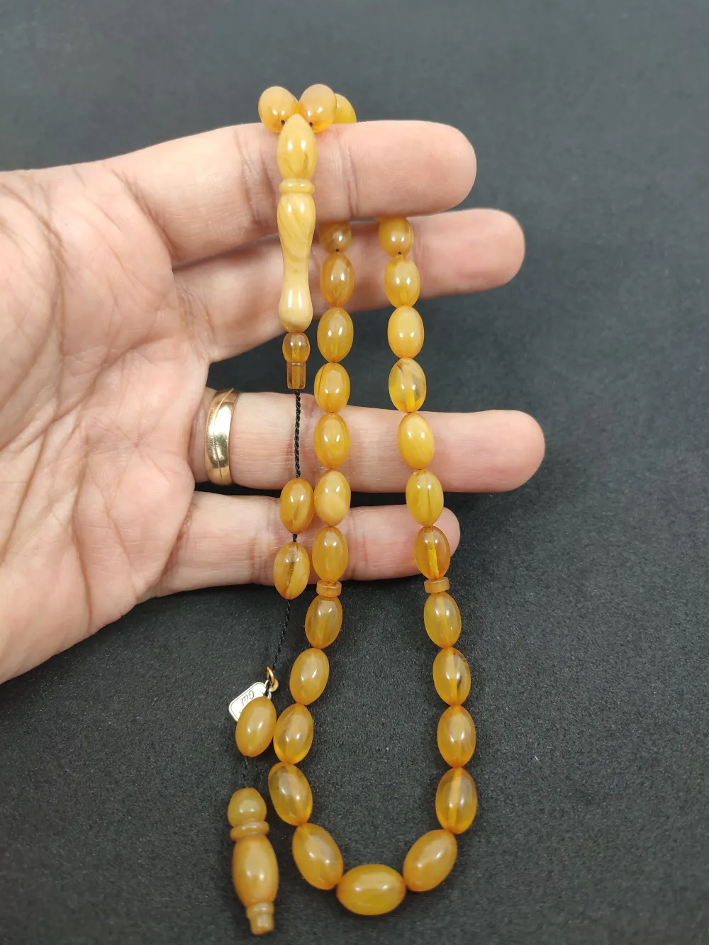 Furkan Gül Usta Eseri̇ 0.6 Şeffaf Deli̇m Çi̇ft Kat Ci̇lalı Sıkma Kehri̇bar küçük resim 5