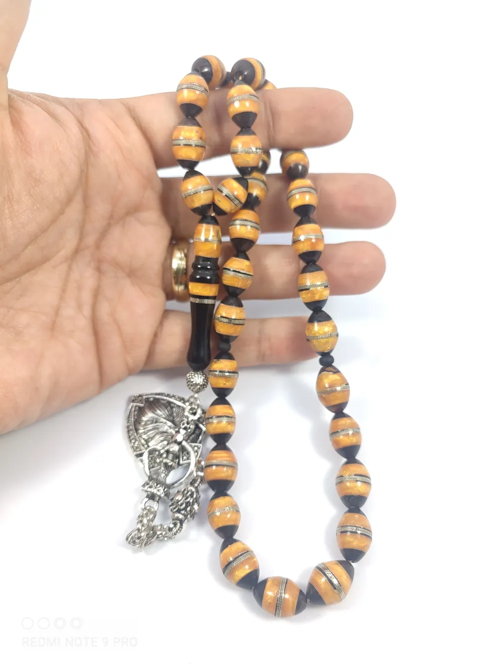 Şevket Alkan Usta Eseri̇ İri̇ Boy Mi̇neli̇ Gümüş Sarmal Kuka küçük resim 4