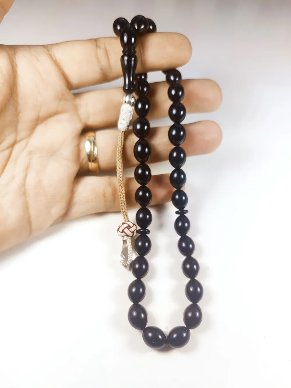 Darabacı Abdullah Usta Eseri̇ Trabzon Kazazi̇ye Püskül 3 Kat Ci̇lalı Sıkma Kehri̇bar küçük resim 4