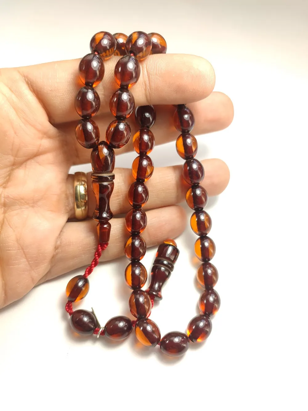 Muhammed Dabbas Usta İşi̇ İmzalı Sıkma Kehri̇bar küçük resim 5