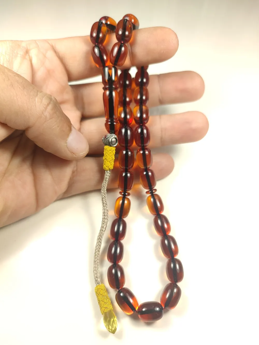 Şevket Alkan Usta Eseri̇ Trabzon Kazazi̇ye Püskül Sıkma Kehri̇bar küçük resim 5