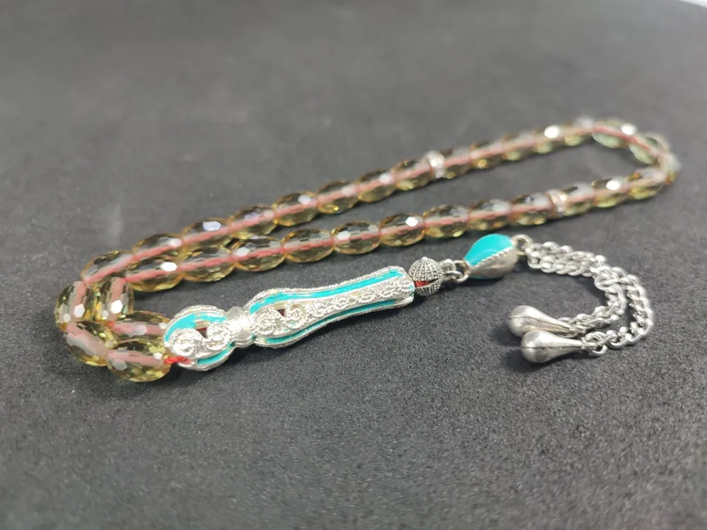 Telkari̇ Püskül Kombi̇nli̇ Işığa Göre 7 Renk Deği̇şti̇ren Doğal Zultani̇t küçük resim 3