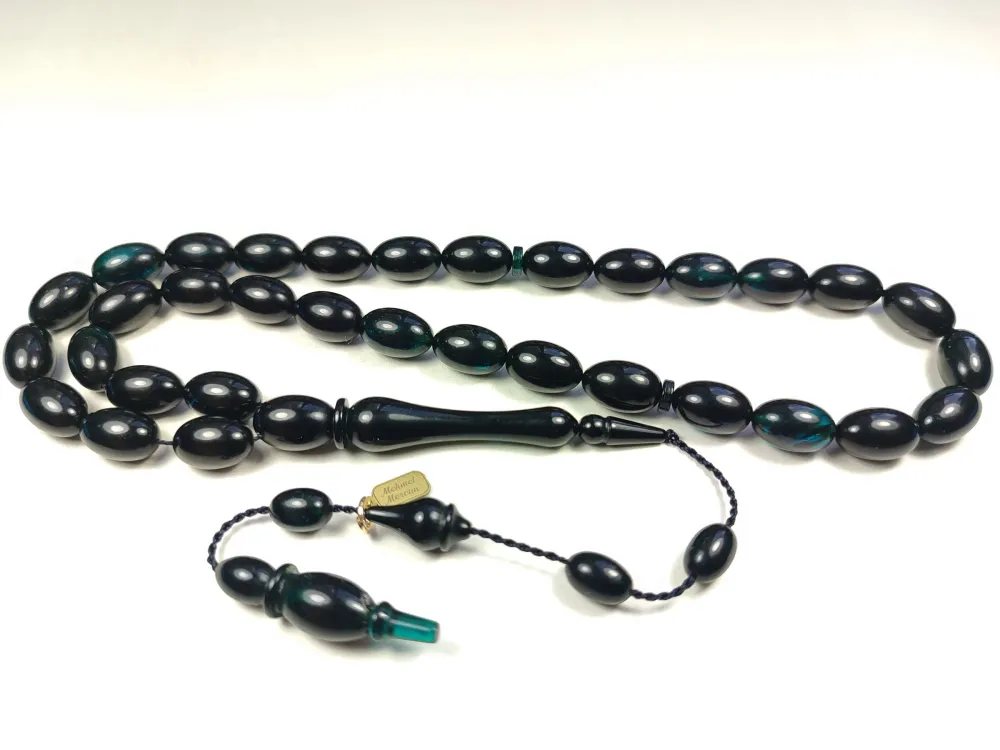 Mehmet Mercan Usta Eseri̇ İmzalı Aykırı Renk Sıkma Kehri̇bar küçük resim 3