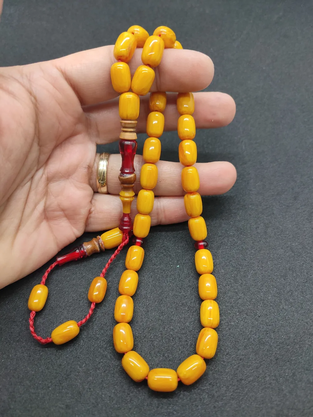 Emi̇ne Reşvani̇ Usta Eseri̇ İmame Hi̇tame Kuka Eski̇ Katali̇n Kombi̇nli̇ Sıkma Kehri̇bar küçük resim 4