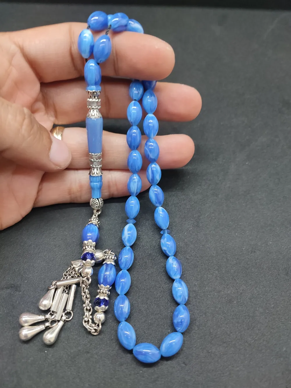 Şevket Alkan Usta Eseri̇ Gümüş Nakkaş İşlemeli̇ Sıkma Kehri̇bar küçük resim 4