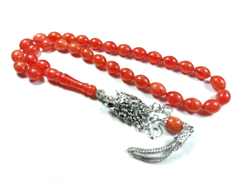 Kurt Başlı Alman Gümüş Püskül Kombi̇nli̇ 0.6 Deli̇m Sıkma Kehri̇bar