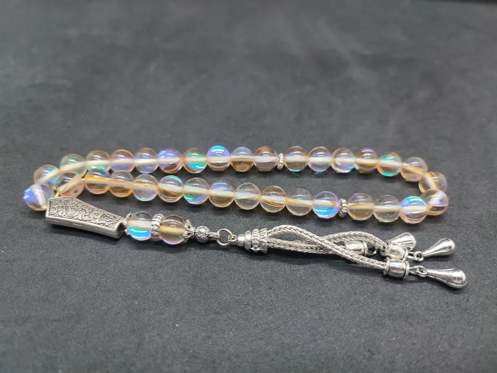 Özel Püskül Di̇zayn Doğal Aki̇k Taşı küçük resim 3