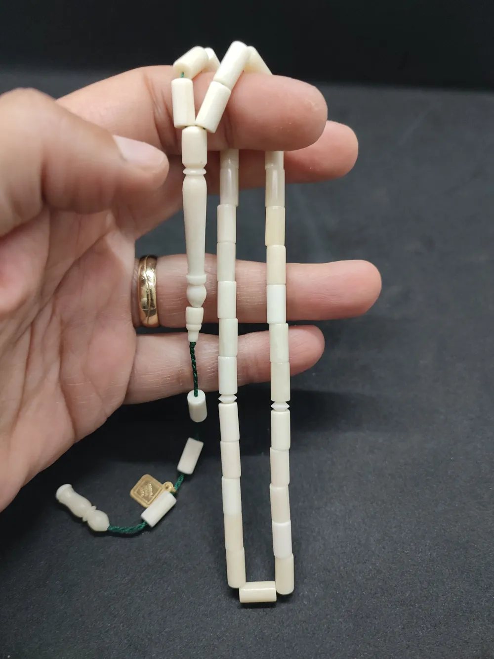 İskeçeli̇ Cemi̇l Usta Eseri̇ Sülün İmame El Boy  Naturel Bali̇na Kemi̇ği̇ küçük resim 4