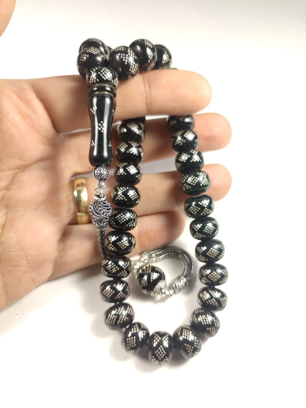 6,75 Gr 925 Ayar Gümüş Püskül 925 Ayar Gümüş Çakımlı Kuka küçük resim 5