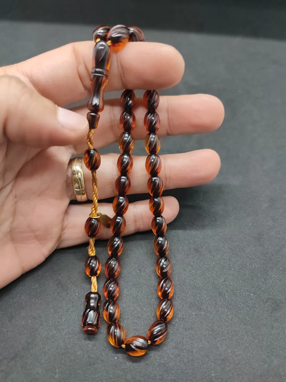 Dabbas Usta Eseri̇ El Boy Ful Kalem Oyma Ateş-İ Kehri̇bar küçük resim 4