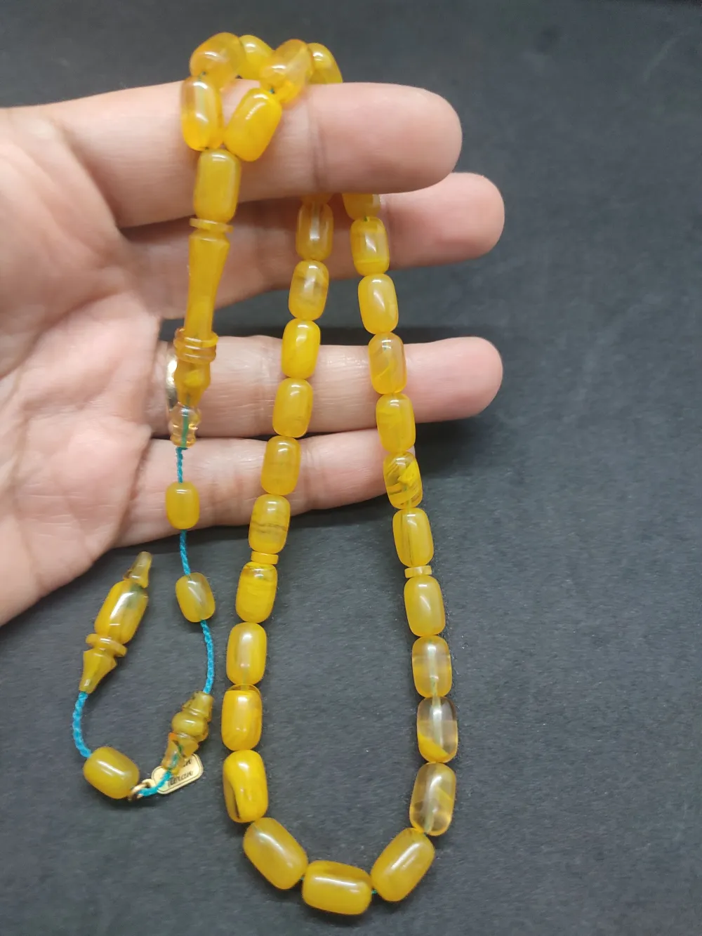 Ayhan Turan Usta Eseri̇ Halkalı İmame Çi̇ft Kat Ci̇lalı Sıkma Kehri̇bar küçük resim 5