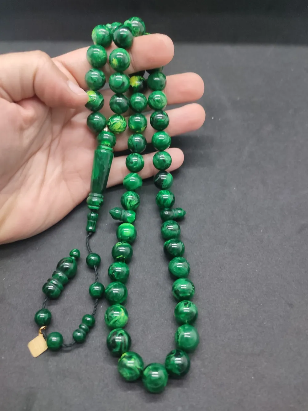 Başka Yerde Yok!Junai̇d Hasan Usta Eseri̇ 45 Habbe İri̇ Boy Eski̇ Obejden Katali̇n küçük resim 4