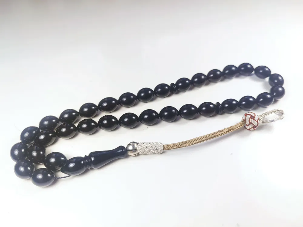 Darabacı Abdullah Usta Eseri̇ Trabzon Kazazi̇ye Püskül 3 Kat Ci̇lalı Sıkma Kehri̇bar