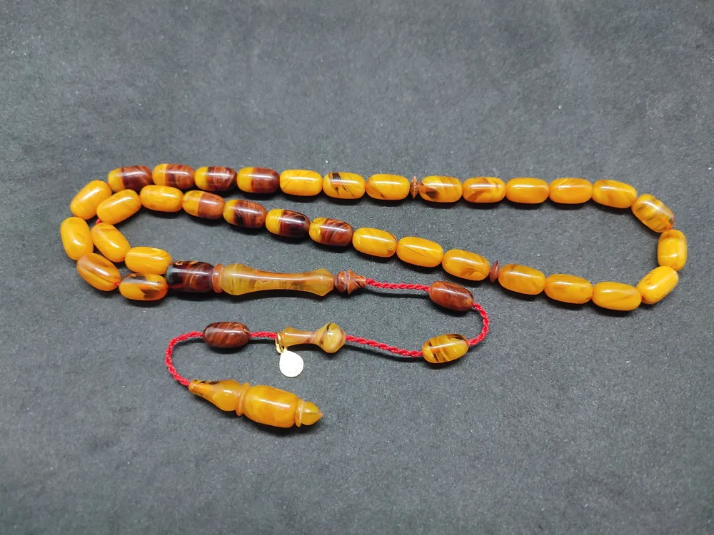 Ayhan Turan Usta Eseri̇ Ful Hare Ful Damar Eski̇ 0.6 Mm Deli̇m Sıkma Kehri̇bar küçük resim 3