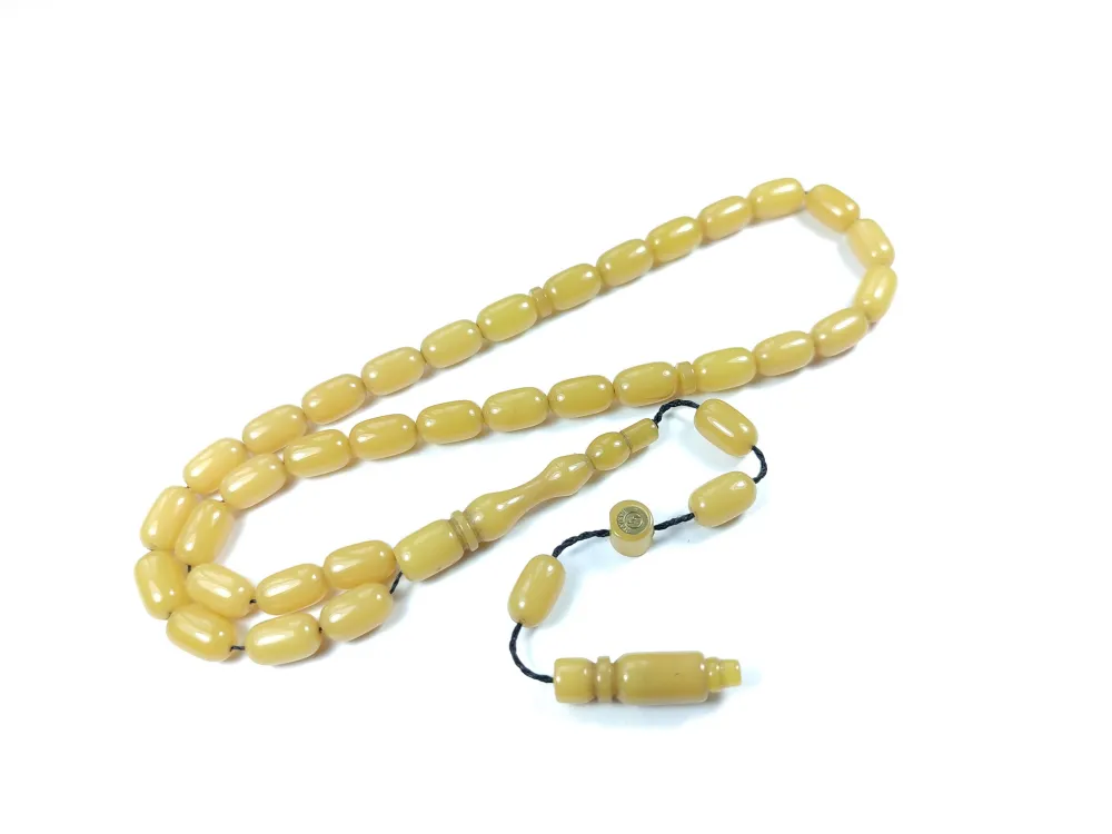 Hayyani̇ Usta İşi̇ İmzalı Mühürlü Sıkma Kehri̇bar küçük resim 2