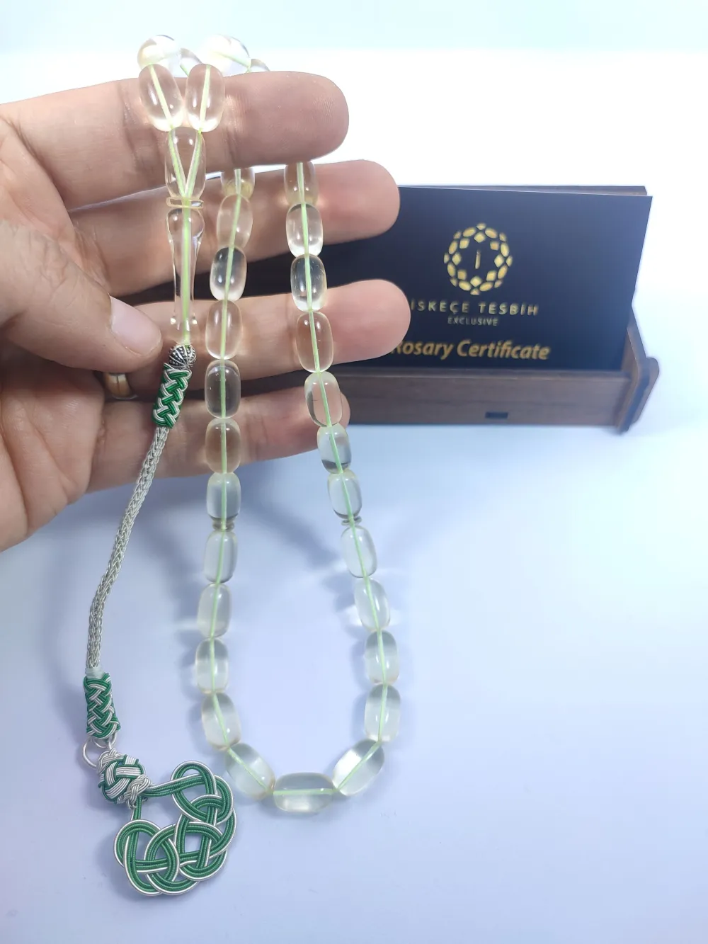 1000 Ayar Gümüş Kazaz Püskül 19.15Gr. 0.6 Mm Şeffaf Deli̇m Su Damlası küçük resim 5