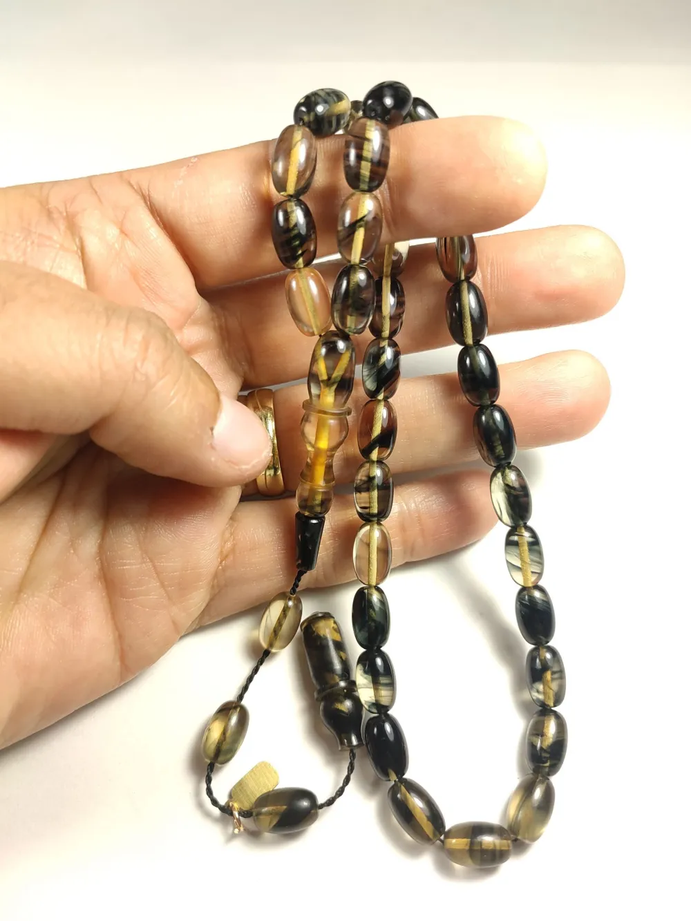 Mesut Elma Usta İşi̇ İmzalı Mühürlü Sıkma Kehri̇bar küçük resim 5