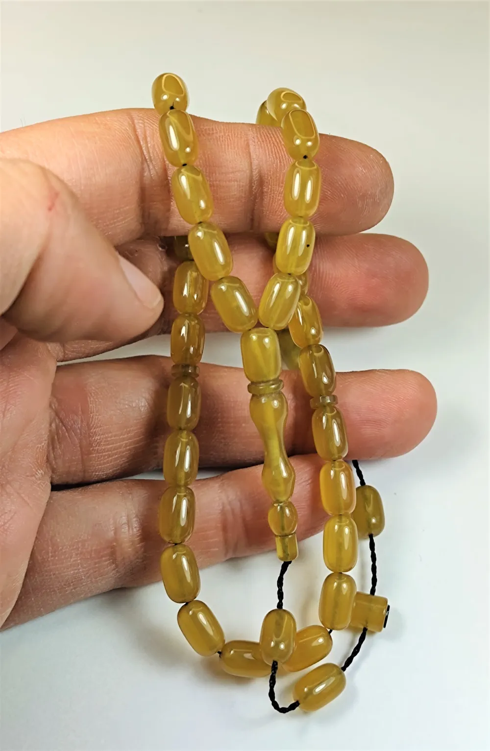 Mehmet Sancaktar Usta İşi̇ İmzalı Mühürlü Sıkma Kehri̇bar küçük resim 4