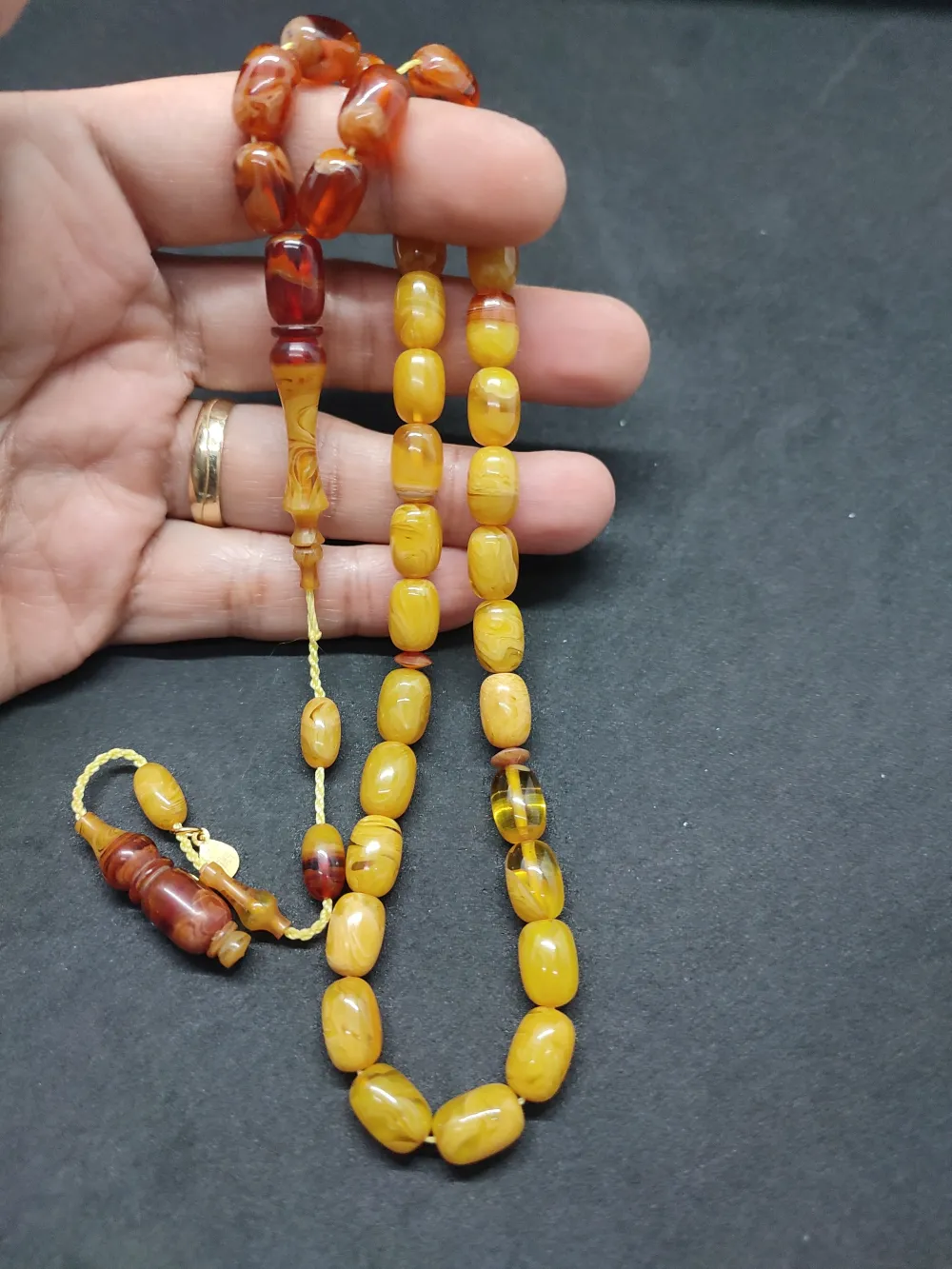 Ayhan Turan Usta Eseri̇ Ful Hare Ful Damar Eski̇ 0.6 Mm Deli̇m Sıkma Kehri̇bar küçük resim 5