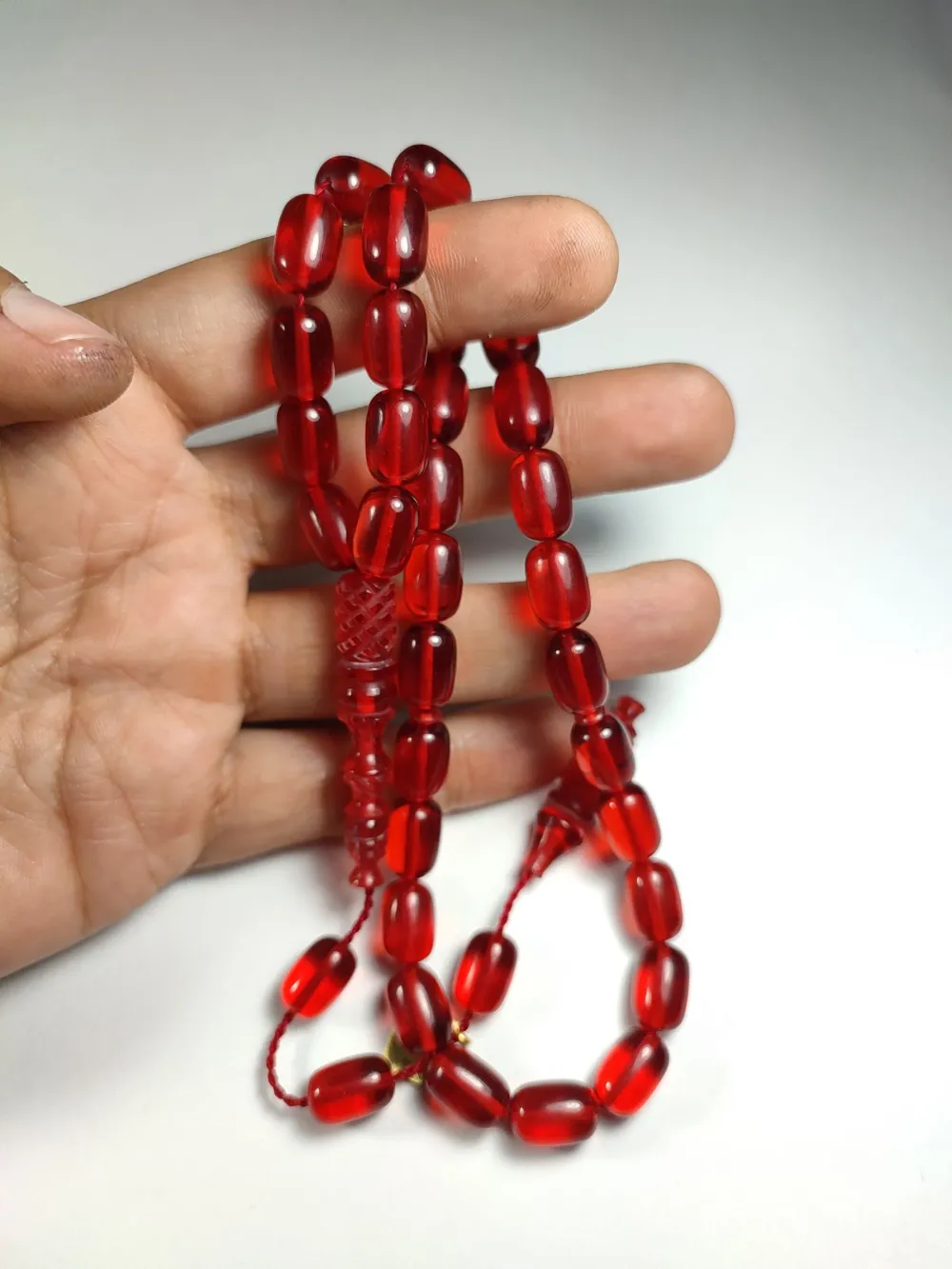 İskeçeli̇ Cemi̇l Usta İşi̇ İmzalı Kalem Oyma  Zar Kehri̇bar küçük resim 5