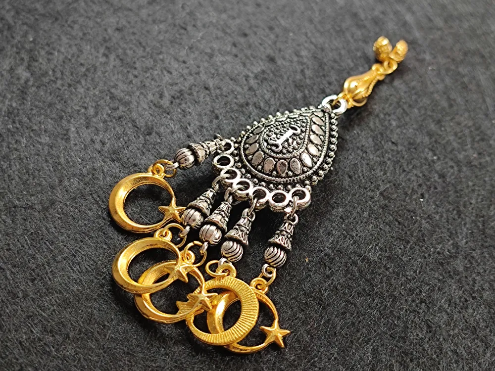 Usta İşçi̇li̇kli̇ Gümüş Kaplama Tesbi̇h Püskülü küçük resim 2