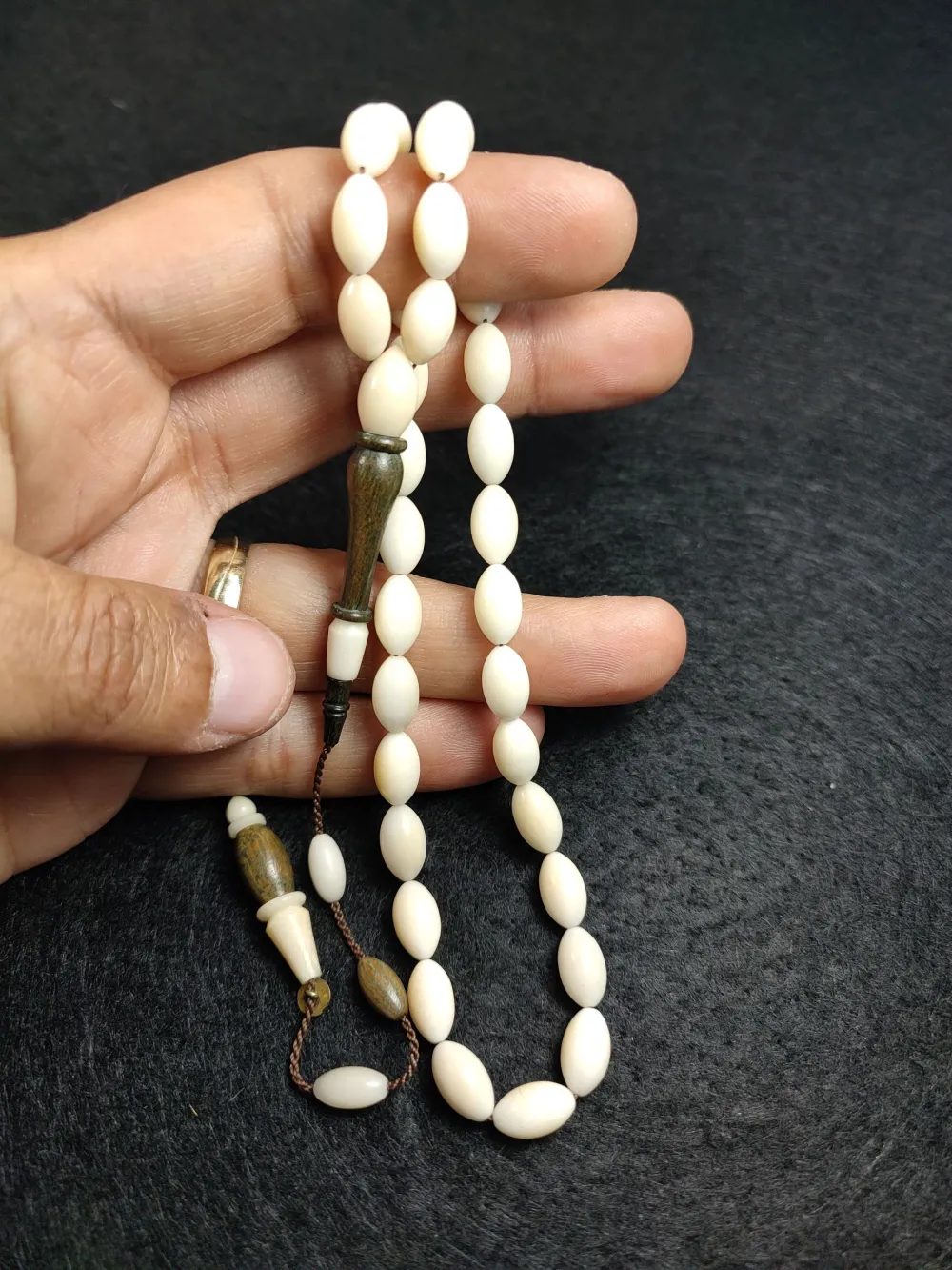 Mehmet Erbabacan Usta İşi̇ İmzalı Mühürlü Pelesenk Ağacı Kombi̇nli̇ Narçıl küçük resim 5