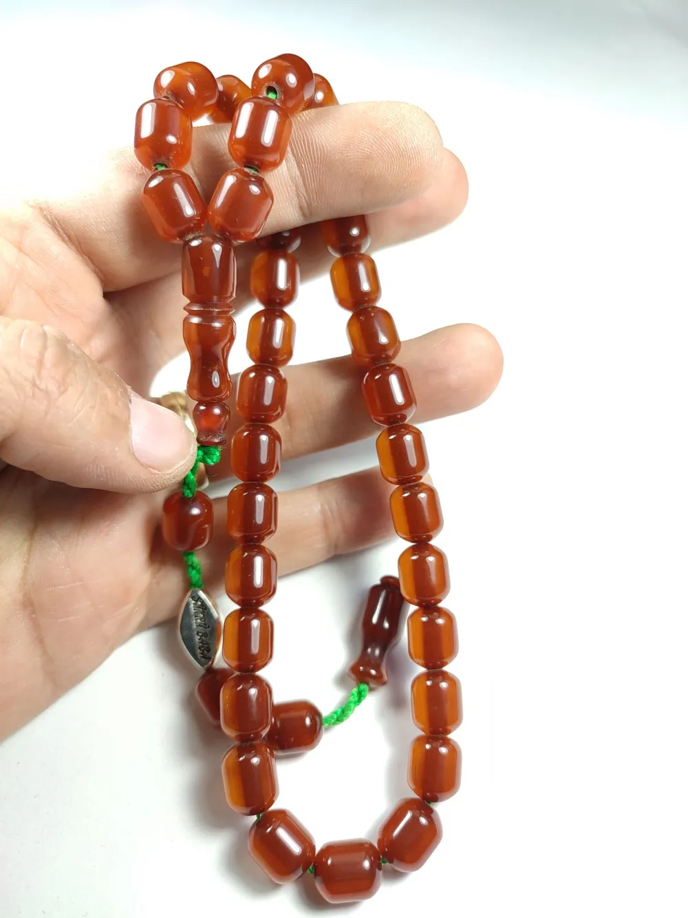 Şükrü Baba Usta İşi̇ İmzalı Mühürlü Renk Almaya Başlamış  Sıkma Kehri̇bar küçük resim 5