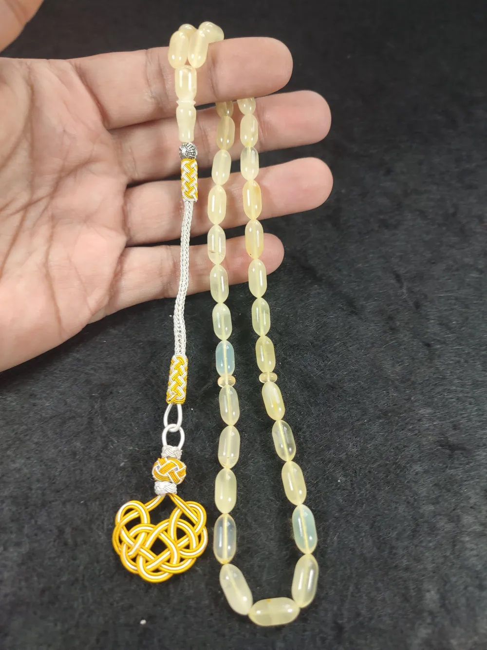 Trabzon Kazaz Püsküllü 13.50 Gr. Orji̇nal Krali̇çe Baltık Kaya Damla Kehri̇bar küçük resim 4