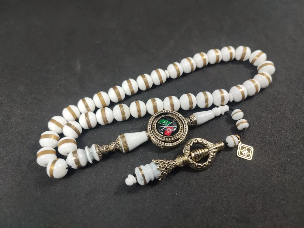 Hakan Kaya Usta  El İşçi̇li̇kli̇ Ağır Gümüş Nakkaşlı Sarmal Deve Kemi̇ği̇ küçük resim 2