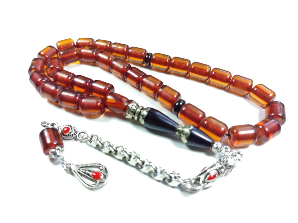 Alman Gümüş Püskül  Nakkaş Gümüş İmame Sıkma Kehri̇bar