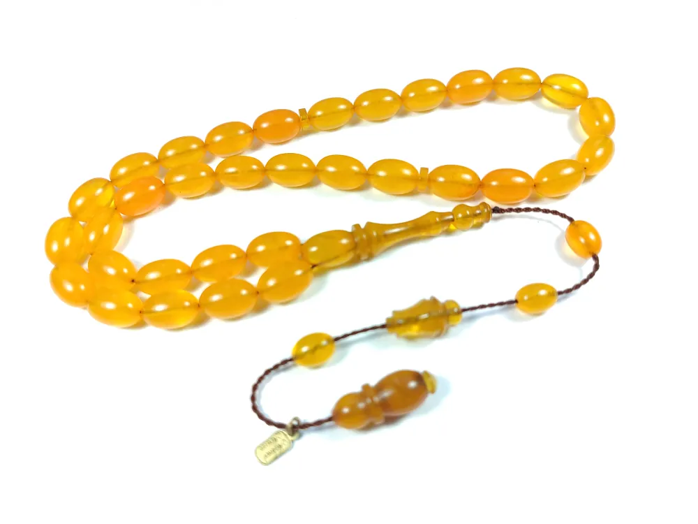 Mehmet Mercan Usta İşi̇ İmzalı 0.6 Mi̇li̇m Şeffaf Deli̇m  Sıkma Kehri̇bar küçük resim 3