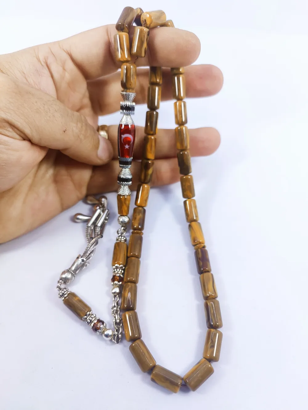 Şevket Alkan Usta Eseri̇ Gümüş Nakkaşlı Fransız Galali̇t küçük resim 5