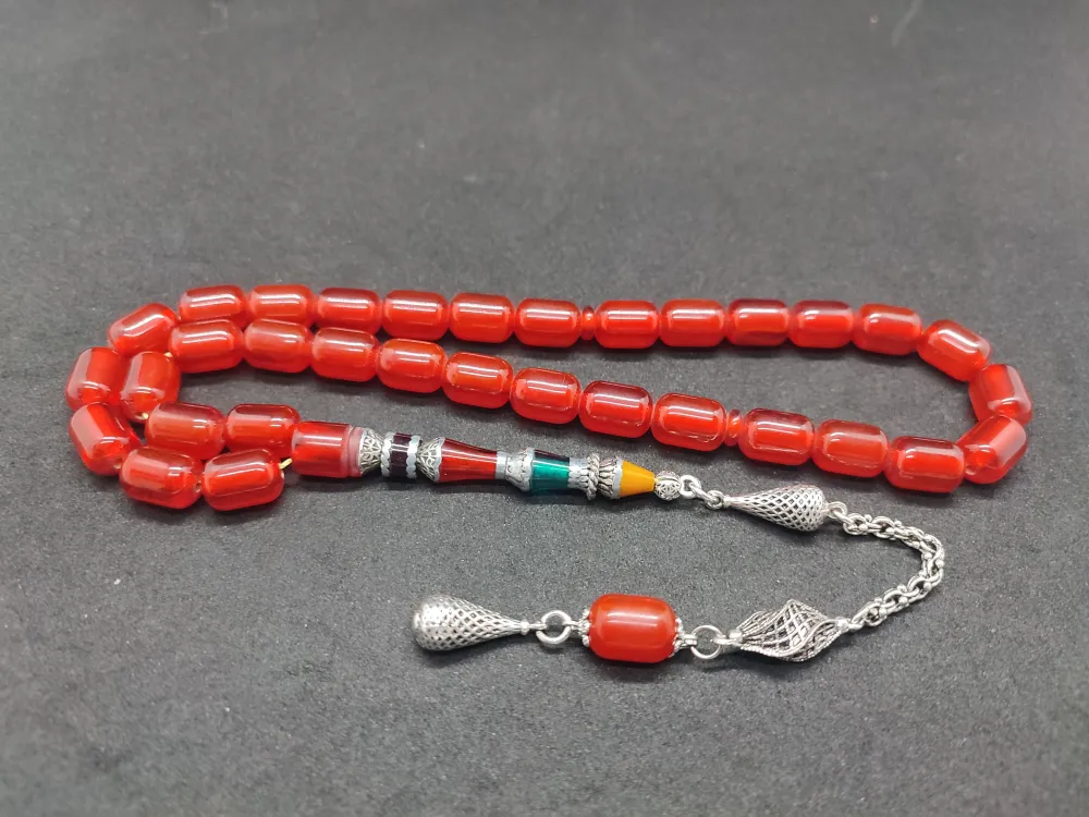 925 Ayar Gümüş Nakkaş Çi̇ft Kat Torna Çi̇ft Ci̇lalı Necef küçük resim 3