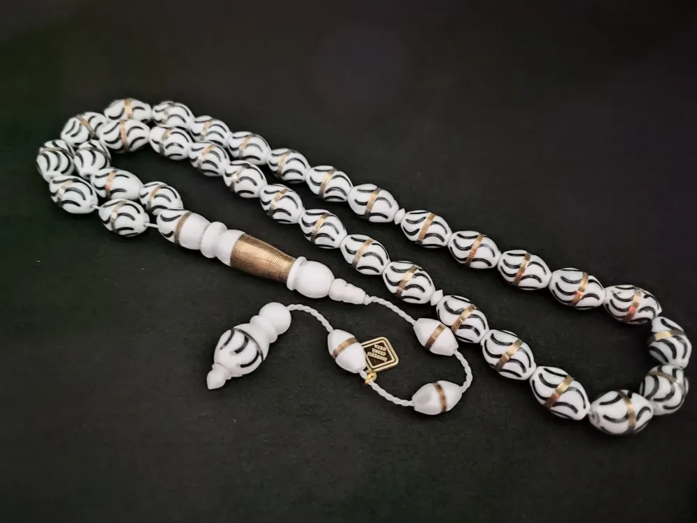 İskeçeli̇ Cemi̇l Usta Eseri̇ İri̇ Boy Gümüş Sarmal Mi̇neli̇ Deve Kemi̇ği̇ küçük resim 2