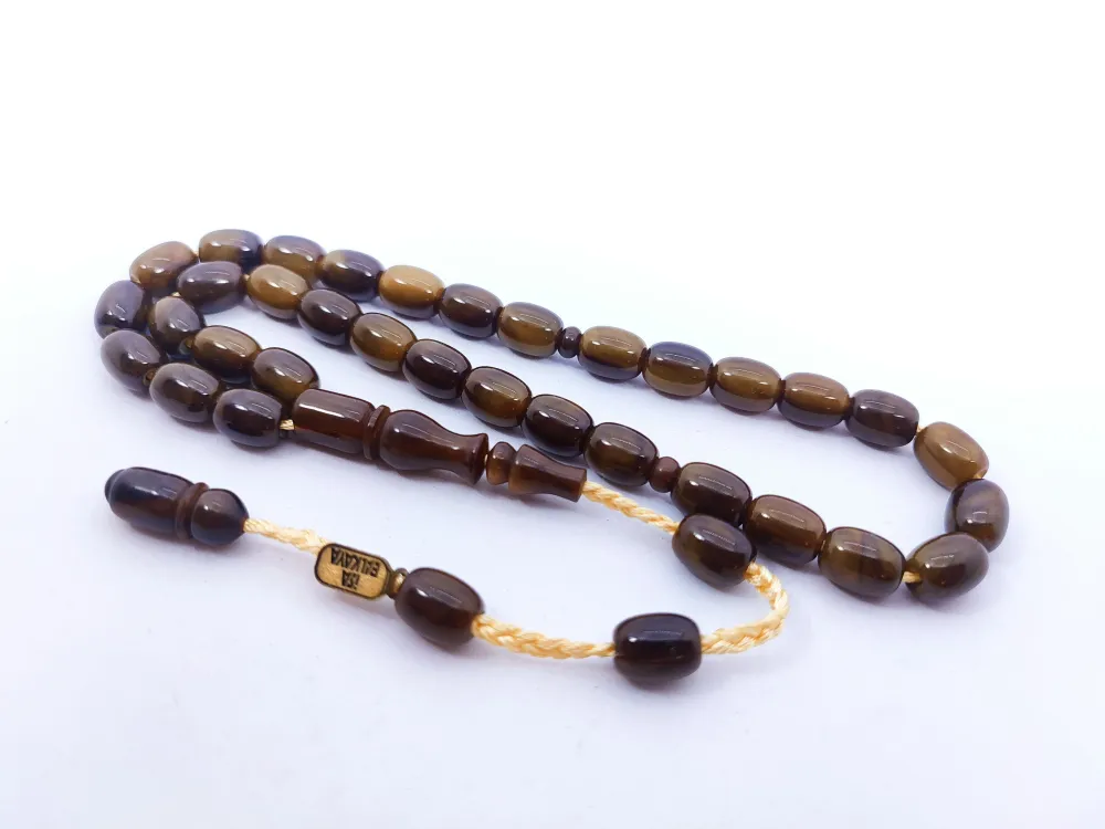 İsa Balkaya Eseri̇ Koni̇k Deli̇m(Eski̇ Usul) 12 Kat İpe Di̇zi̇li̇ Eski̇ Sıkma Kehri̇bar küçük resim 2