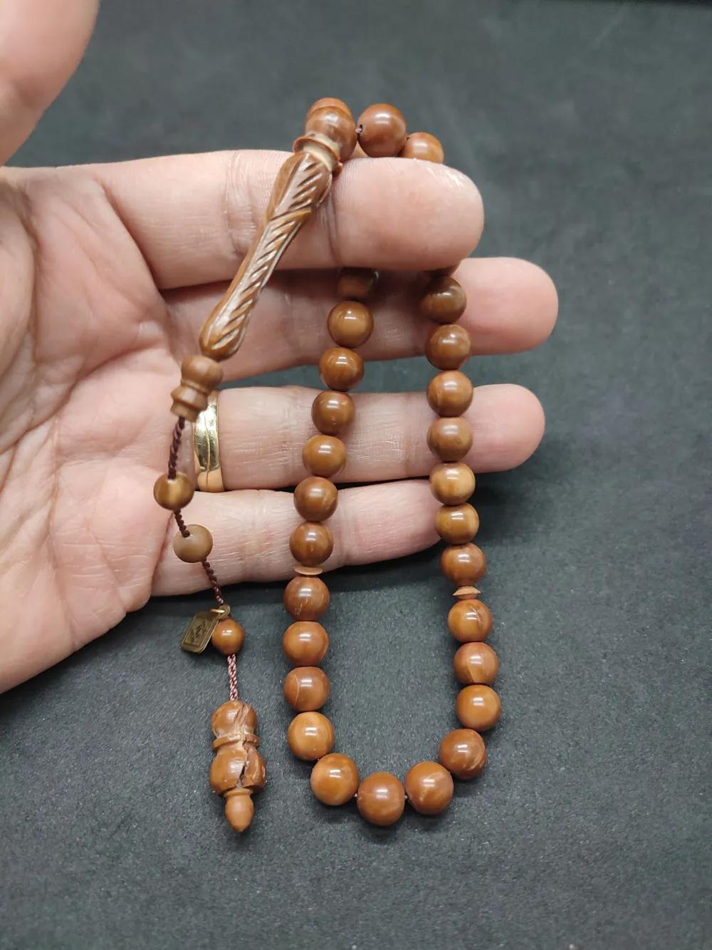 Hali̇l Hi̇lmi̇ Usta Eseri̇ İmame Hi̇tame Kalemkar İşçi̇li̇kli̇  Naturel Kuka küçük resim 4