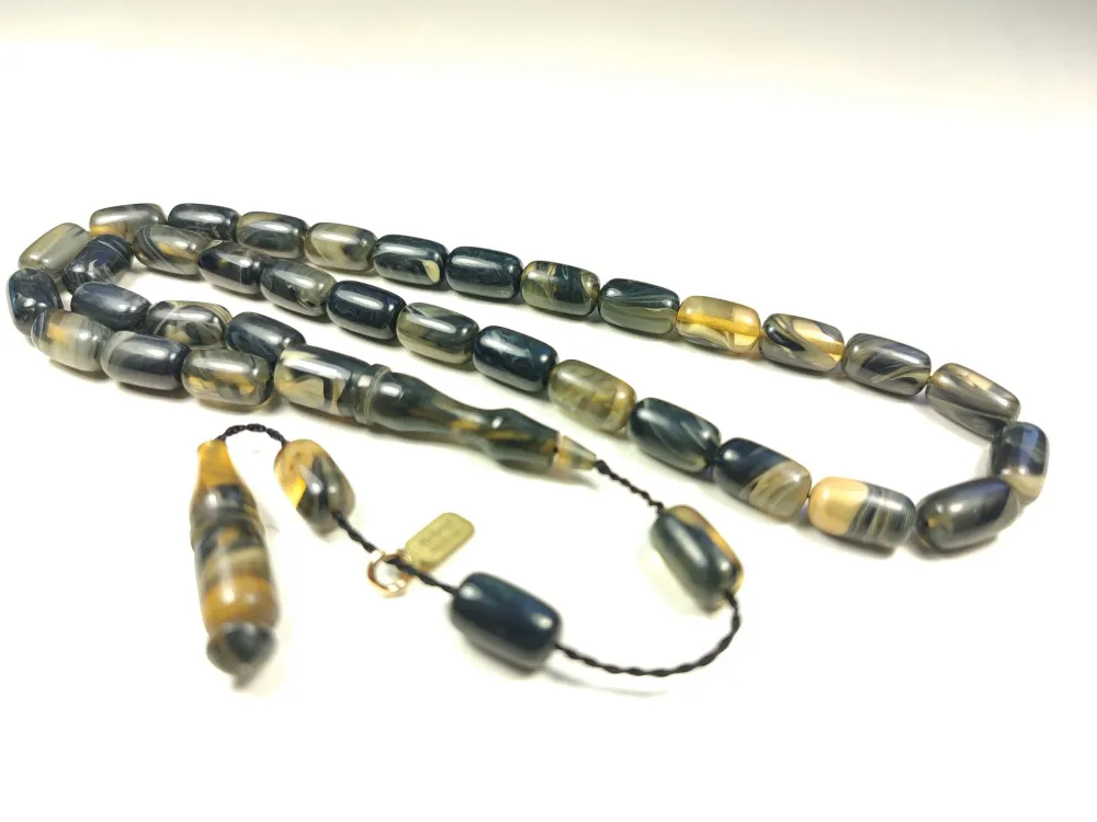 Mehmet Mercan Usta Eseri̇ İmzalı Aykırı Renk Sıkma Kehri̇bar küçük resim 3