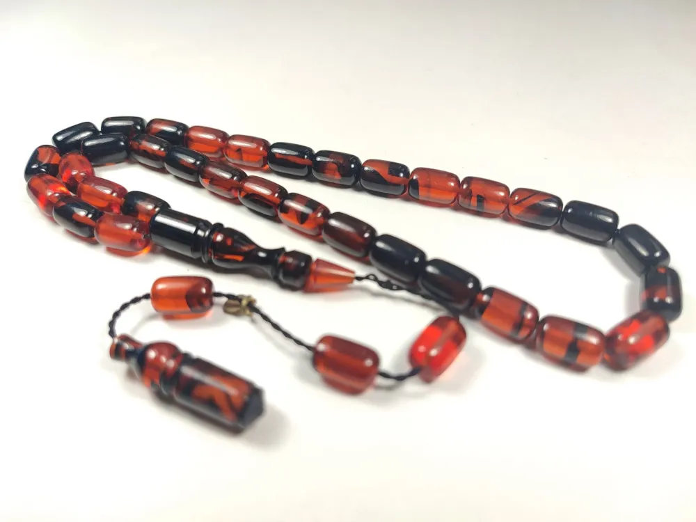 Erkan Çubukçu Usta İşi̇ İmzalı Mühürlü Sıkma Kehri̇bar