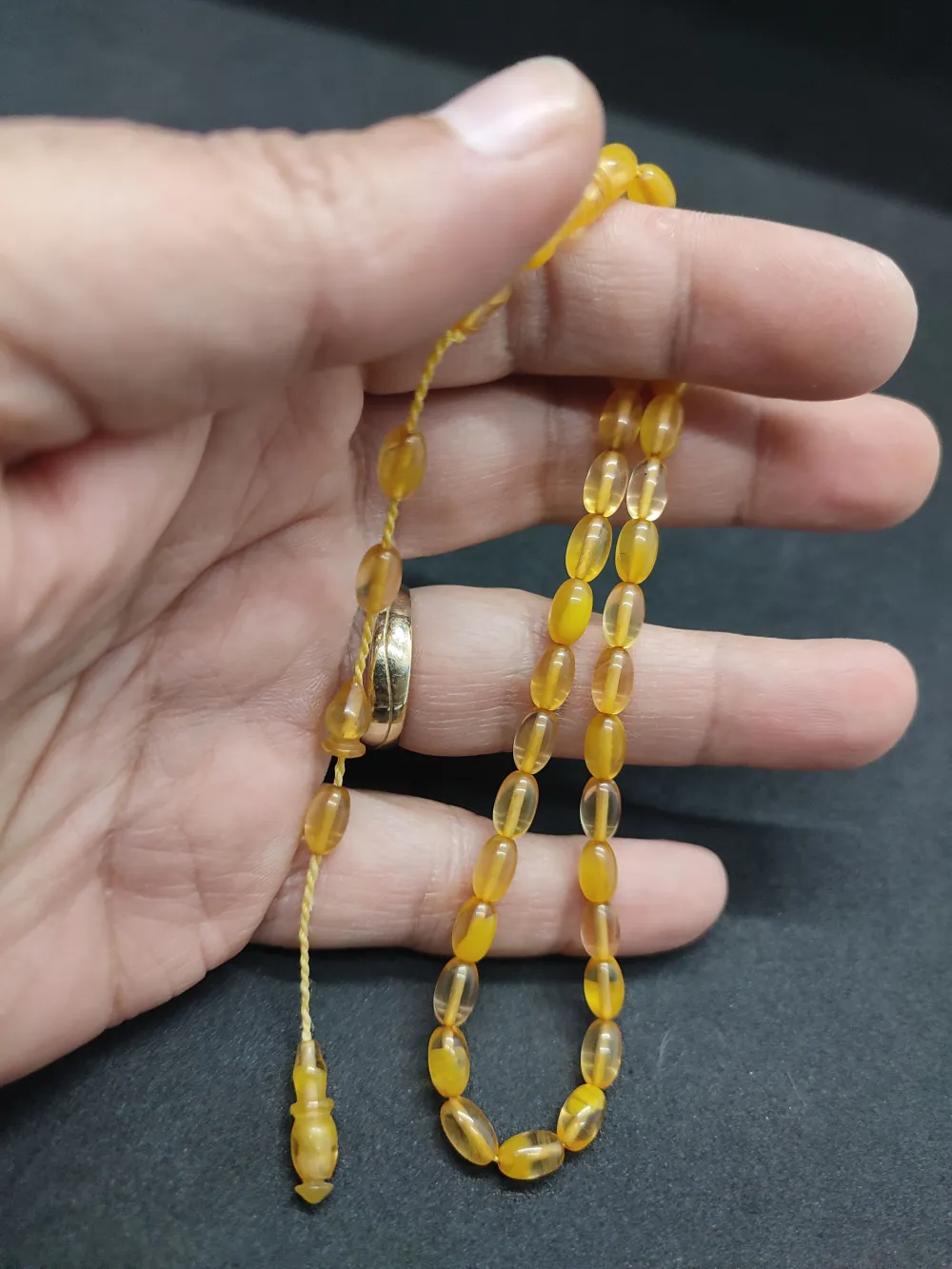 Darabacı Abdullah Usta Eseri̇ Bi̇lek Boy Sıkma Kehri̇bar küçük resim 2