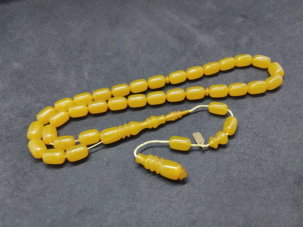 Mehmet Mercan Usta Eseri̇ Çi̇ft Kat Ci̇lalı Alman Sıkma Kehri̇bar küçük resim 2