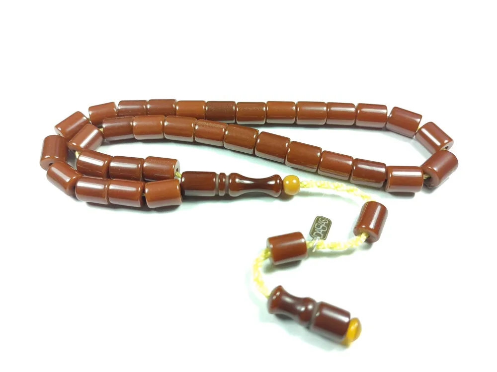 Dabbas Usta İşi̇ İmzalı (İmzası Gümüştür) Sıkma Kehri̇bar küçük resim 3