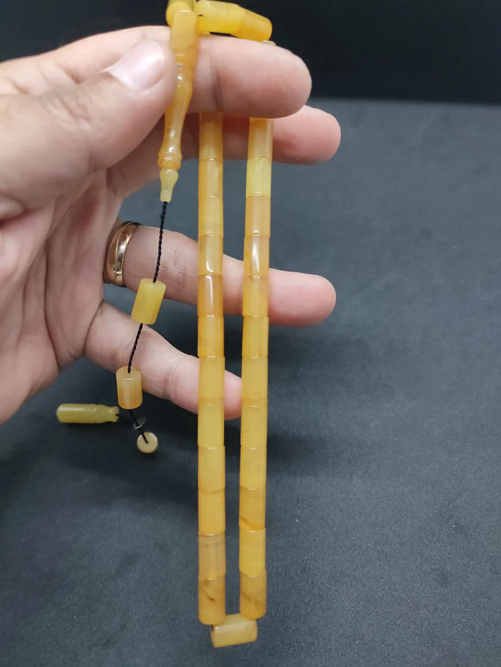 Uğur Şener Usta Eseri̇ 0.6 Şeffaf Deli̇m Çi̇ft Kat Ci̇lalı Ok Gi̇bi̇ Sıkma Kehri̇bar