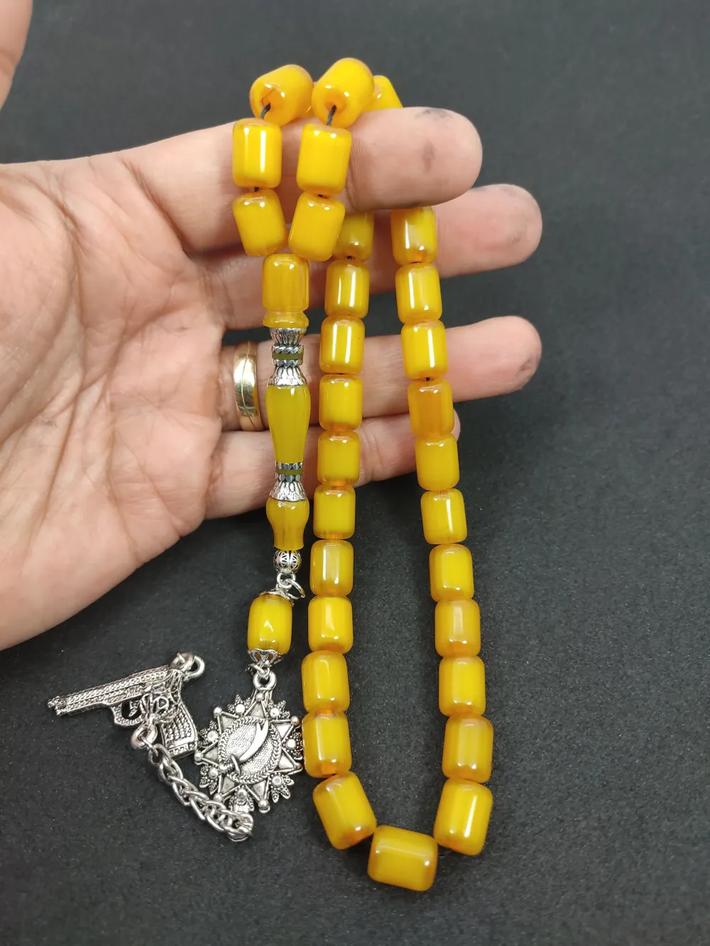 Zeyn Usta Eseri̇ 925 Ayar Gümüş Nakkaş  Alman Faturan küçük resim 4