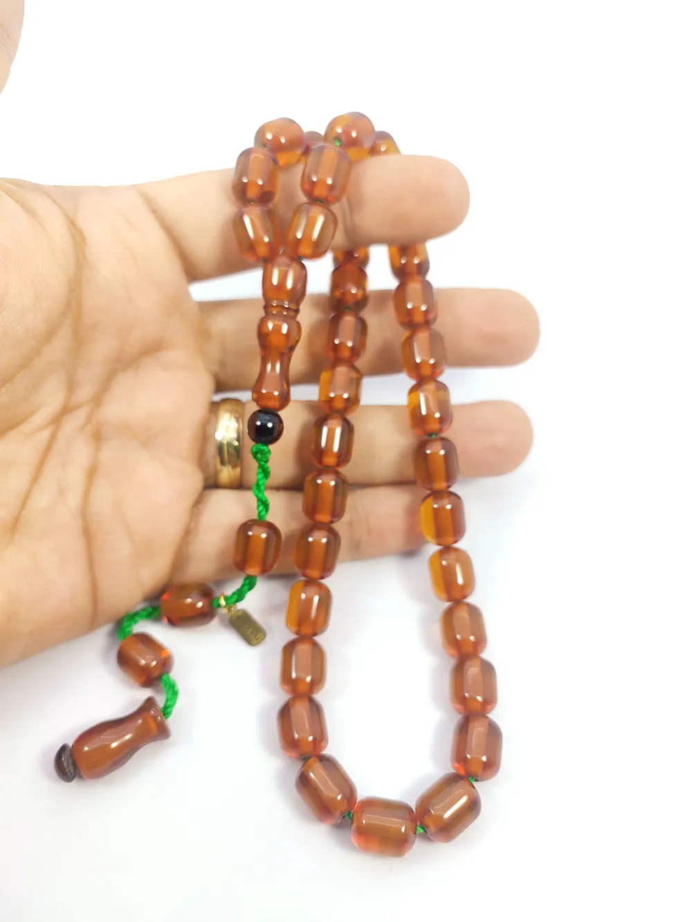 Hayyani̇ Usta Eseri̇ İmzalı Mühürlü Dönem Osmanlısı Ateş-İ Kehri̇bar küçük resim 4