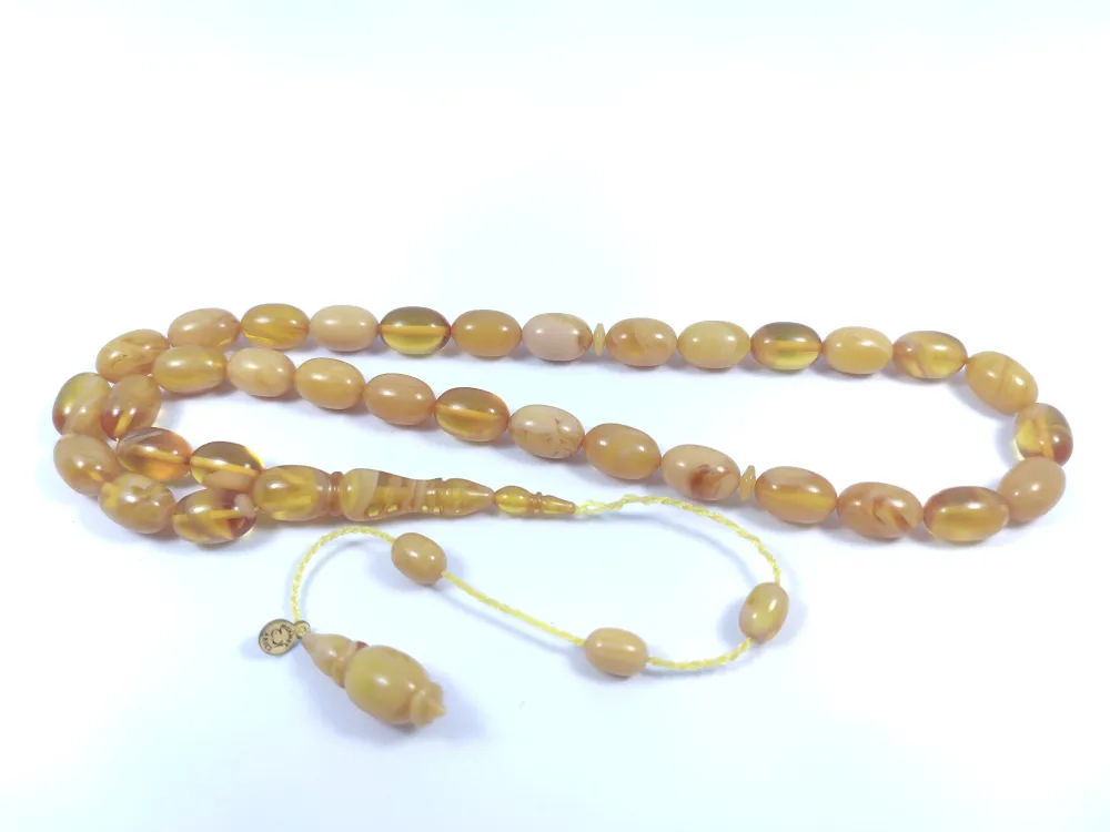 Mehmet Arıcı Usta Eseri̇ 0.6 Mm Deli̇m Çi̇ft Zımpara Çi̇ft Ci̇lalı Sıkma Kehri̇bar küçük resim 2